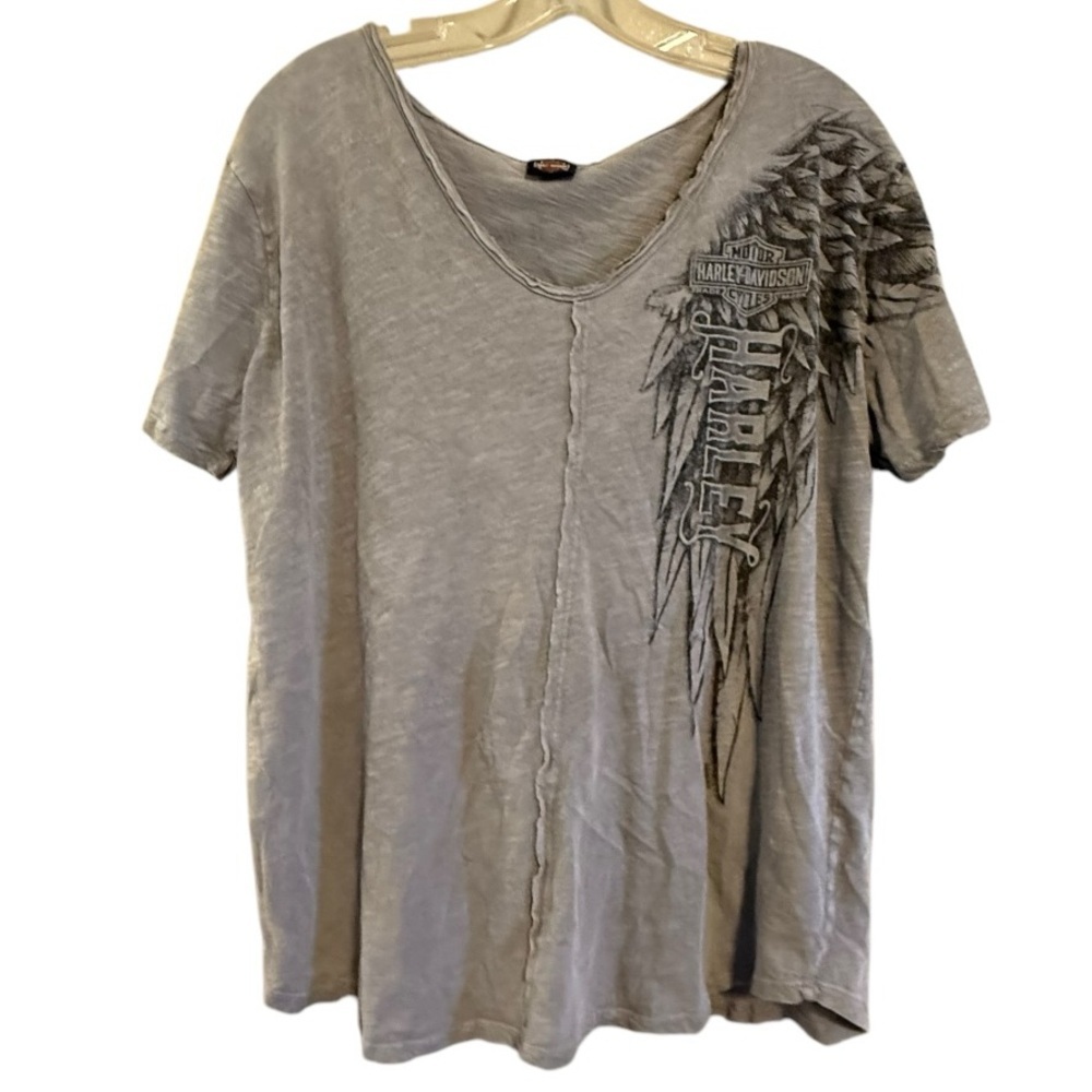 Harley Davidson Gray Shirt